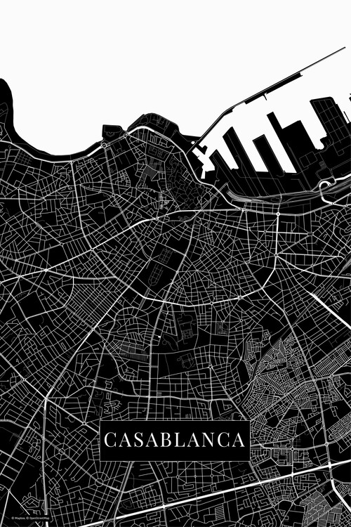 Fototapeta Casablanca black