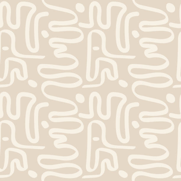 Fototapeta Contemporary printable seamless pattern with abstract