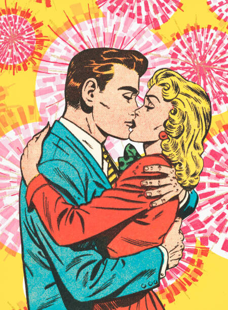 Fototapeta Couple Kissing