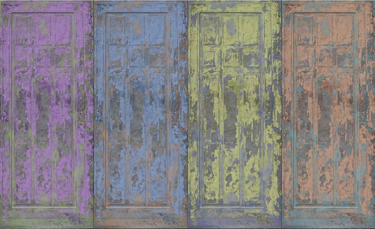 Fototapeta Dřevěné dveře - Rustikální styl