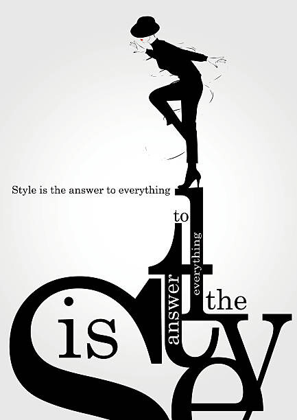 Fototapeta Fashion girl in sketch-style