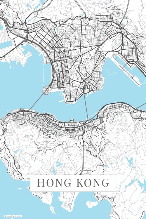 Fototapeta Hong Kong white