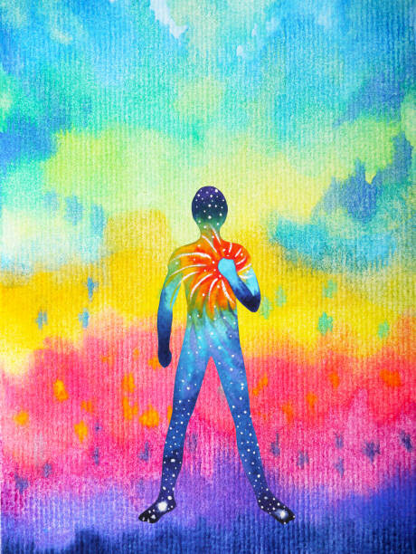 Fototapeta human and spirit powerful energy connect