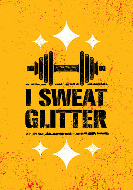 Fototapeta I Sweat Glitter. Sport Workout Grunge