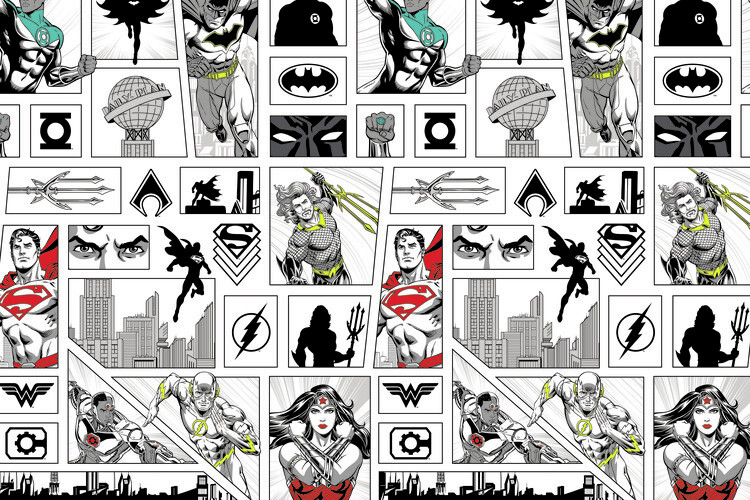 Fototapeta Justice League - Comics wall