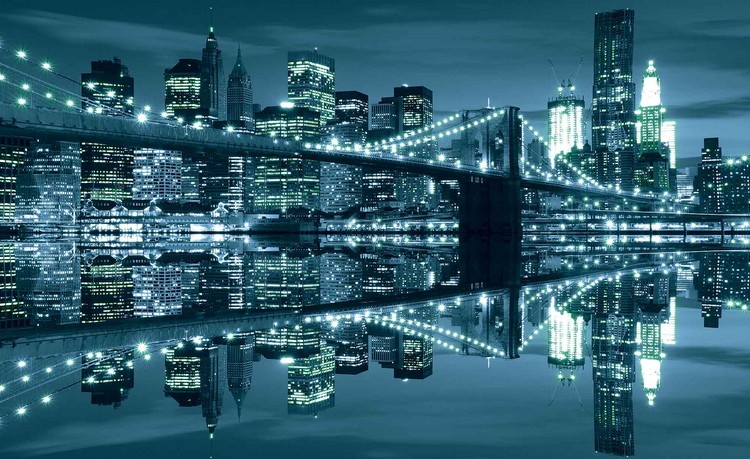 Fototapeta New York  Skyline Brooklyn Bridge
