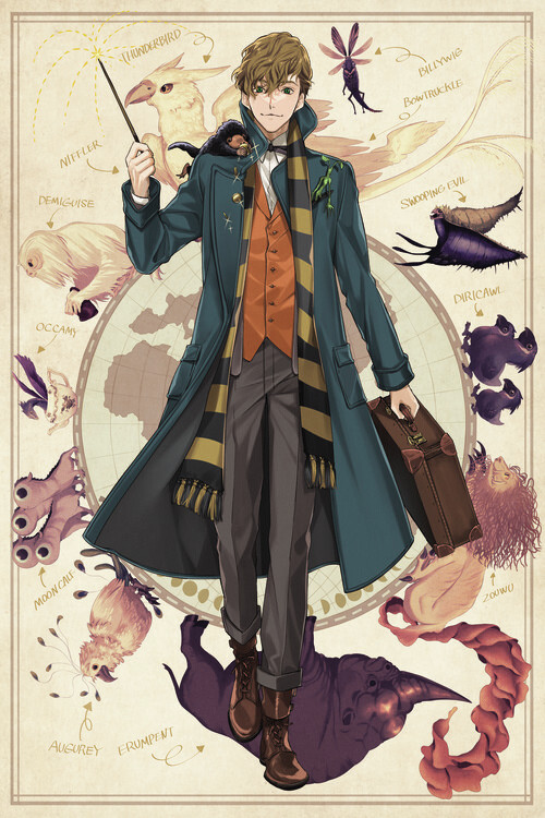 Fototapeta Newt Scammander - Lover of magical creatures