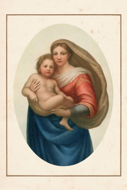 Fototapeta Painting Sistine Madonna of Raphael 16th century