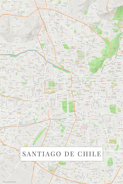 Fototapeta Santiago De Chile color