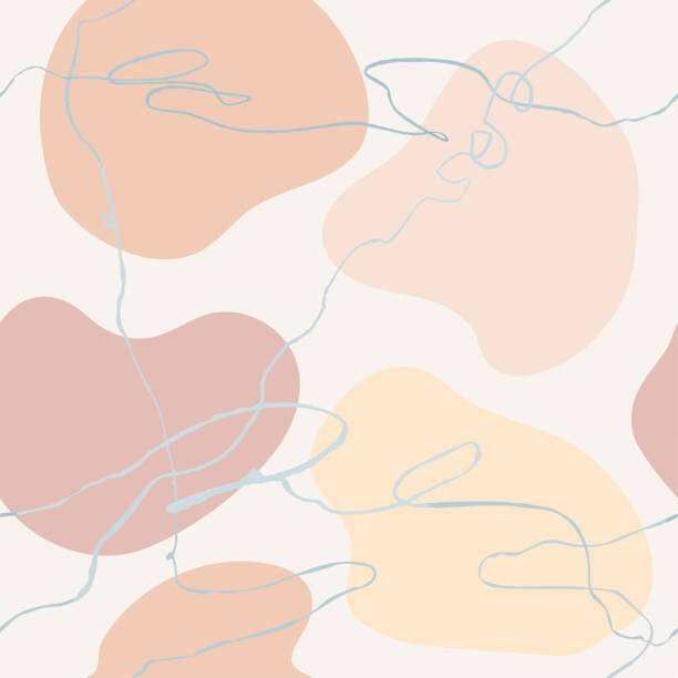 Fototapeta Seamless pattern with colorful hand draw