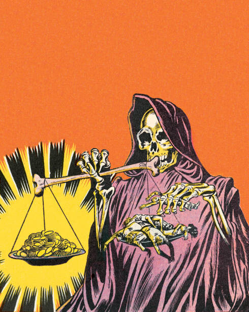 Fototapeta Skeleton witch