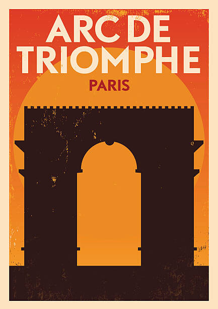 Fototapeta Typographic Paris City Poster Design