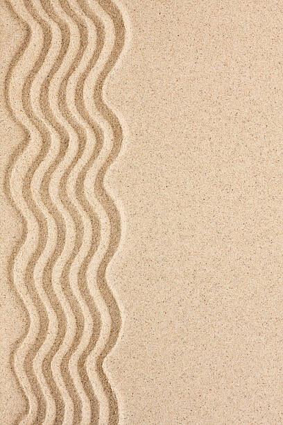 Fototapeta Wavy sand with space for text