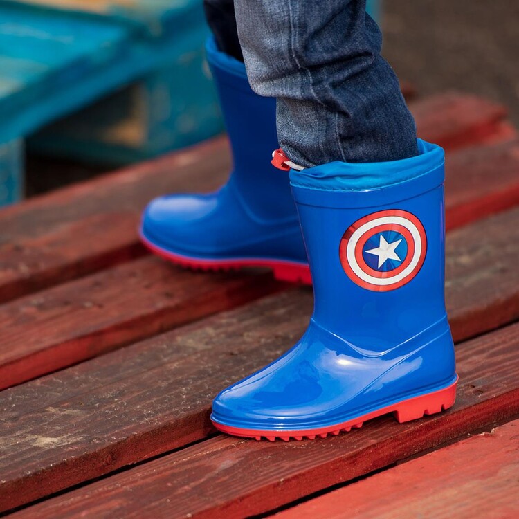 Galosh (knæ-støvler) - Captain America | Tøj tilbehør merchandise fans |