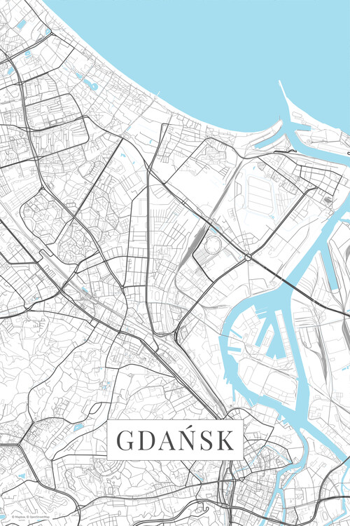 Samolepka Gdansk white