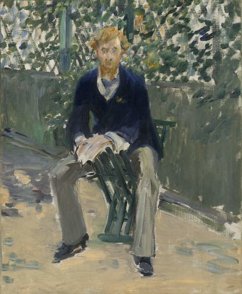 Samolepka George Moore in the Artist's Garden, c.1879