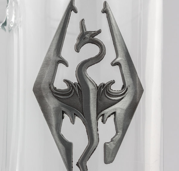 Glas Skyrim Dragon Symbol Originelle Geschenkideen