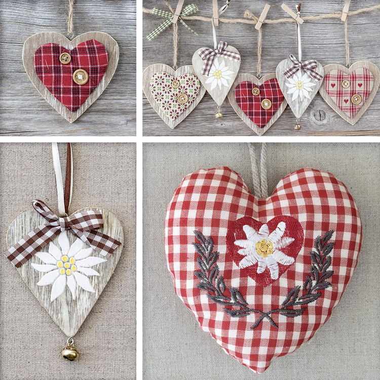 Glasbilder Hearts - Collage