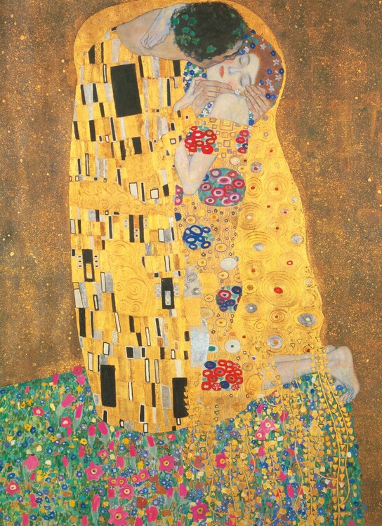 Puzzle Gustav Klimt - Polibek