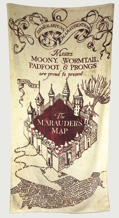 Handduk Harry Potter - Marauder's Map