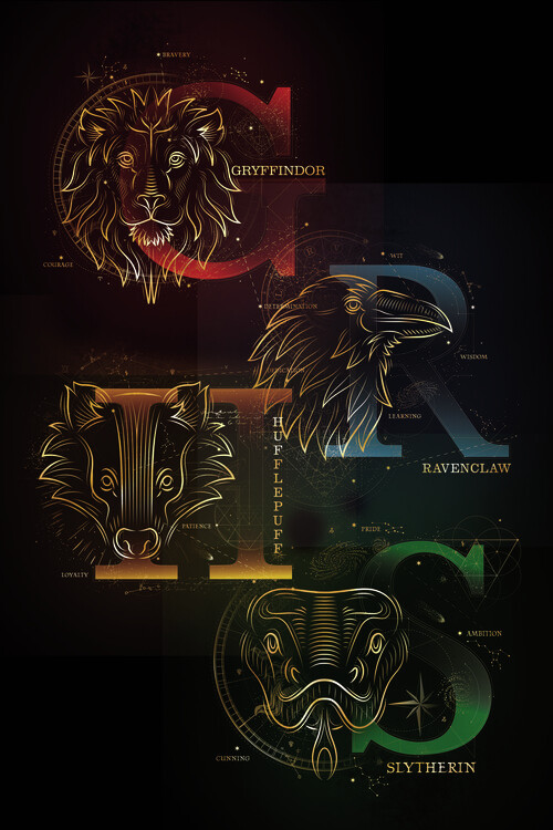 Sticker Harry Potter - Dormitories