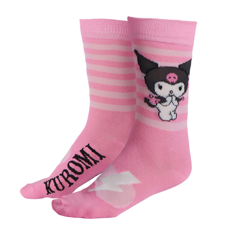 Ponožky Hello Kitty - Kuromi Pink