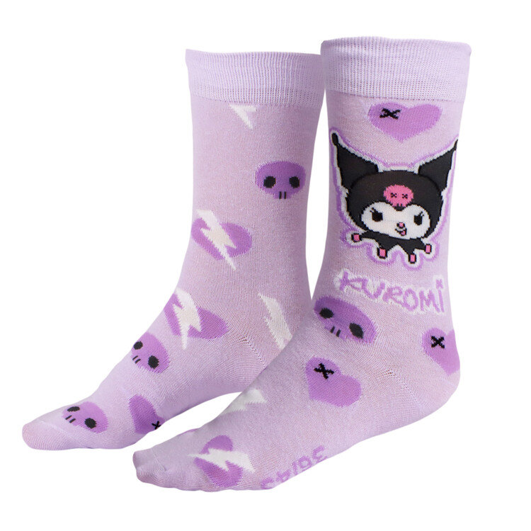 Ponožky Hello Kitty - Kuromi Purple