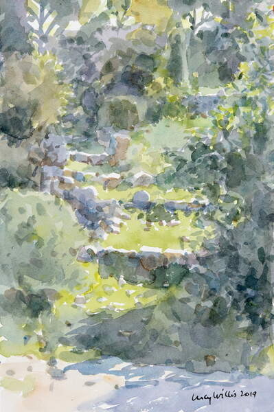 Samolepka Hillside Steps, Ein Kerem, Israel, 2019