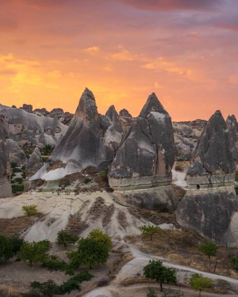 Samolepka Historical city with the caves in