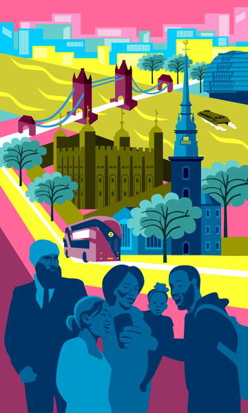 Tričko Historical Tower of London