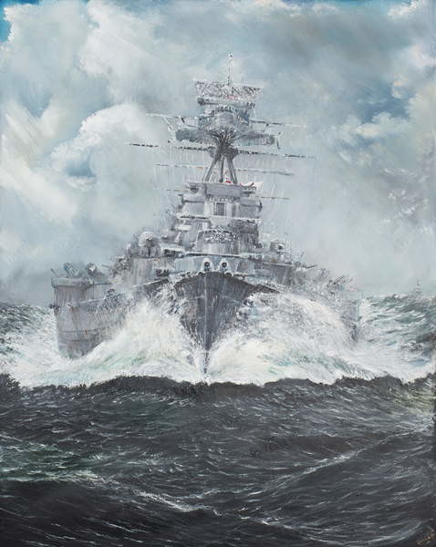 Samolepka HMS Hood heads for Bismarck 23rd May 1941, 2014,
