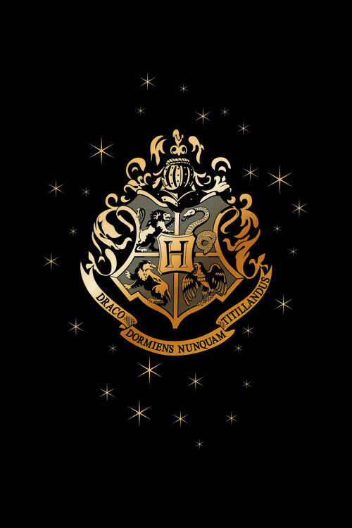 Sticker Hogwarts Golden Emblem