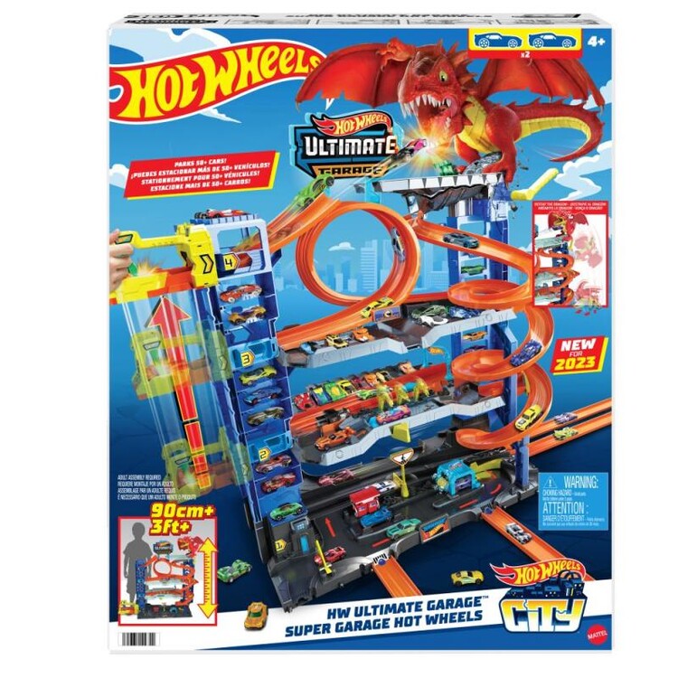 Hot Wheels - City Garáž s drakem