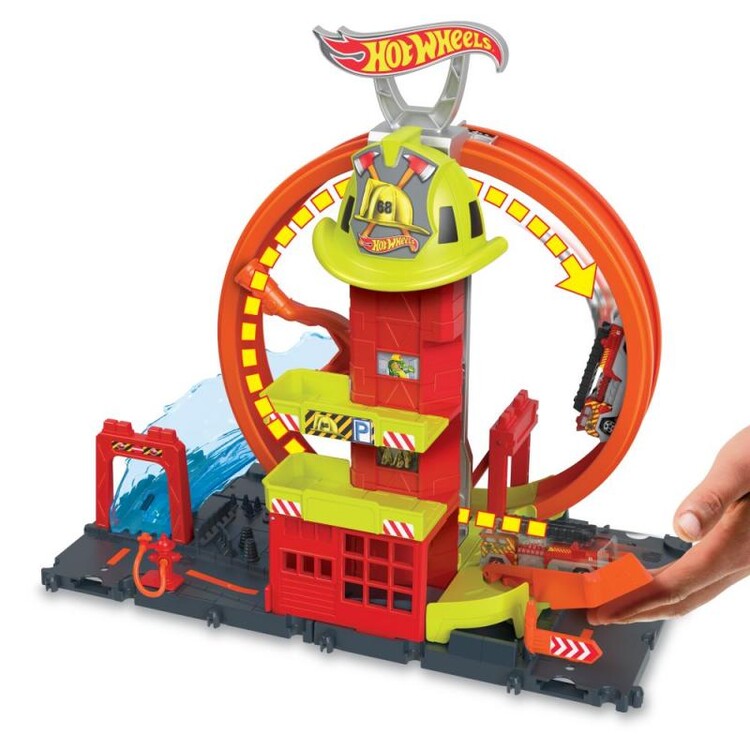 Hot Wheels - City - Super Fire Station with Loop