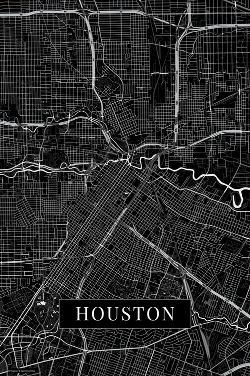 Samolepka Houston black