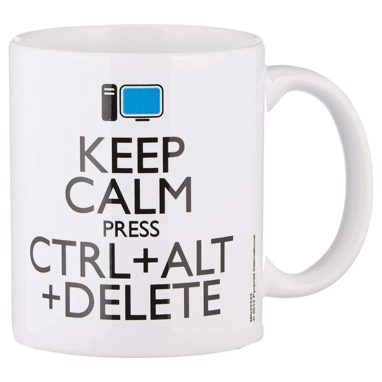 Hrnek Keep Calm Press Ctrl Alt Delete