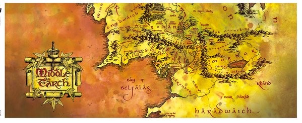 Hrnek Pán Prstenů - Map