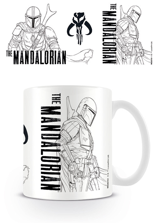 Hrnek Star Wars: The Mandalorian - Line Art