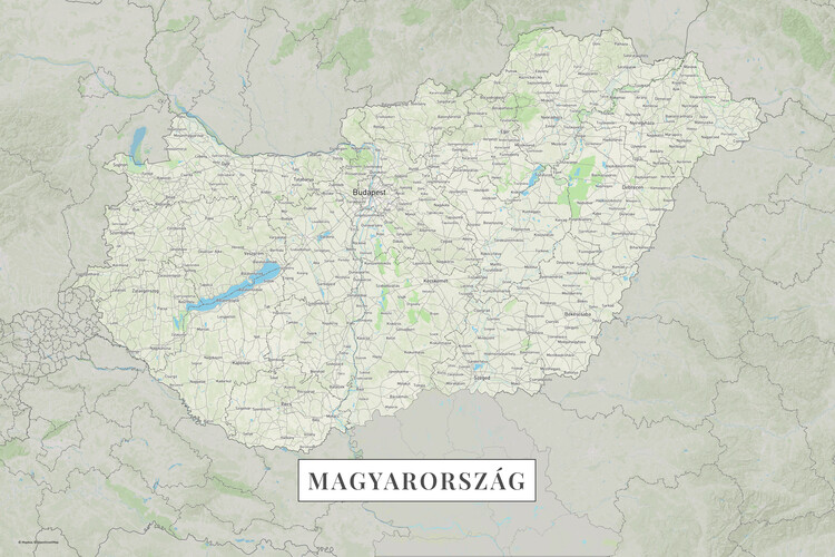 Klistermärke Hungary color