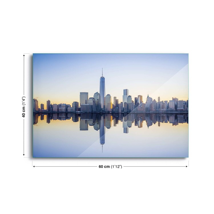 Tableau Mural Sur Verre Manhattan Mirror Acheter Le Sur