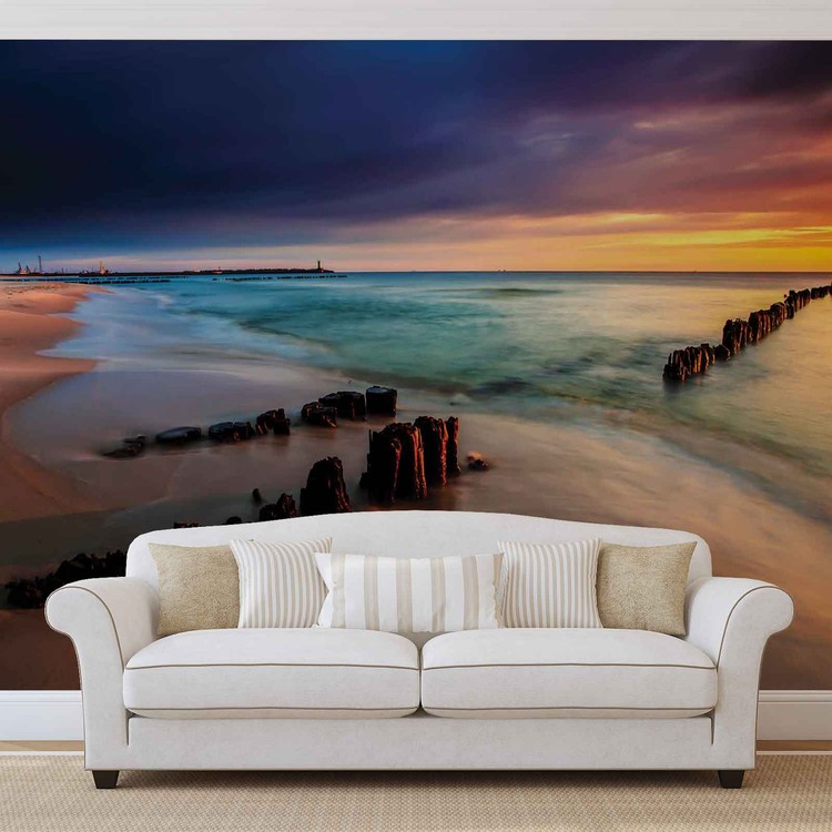 Beach Scene Wall Mural Buy online at UKposters