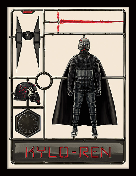 dreigen Delegatie Giotto Dibondon Bestel een Star Wars: The Rise of Skywalker - Kylo Ren Model ingelijste  poster op Europosters.nl