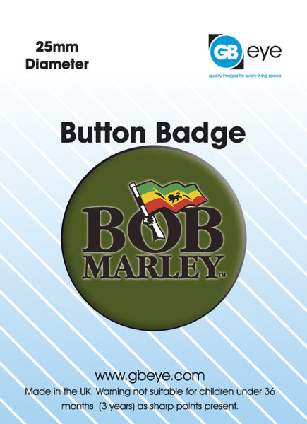 Insignă BOB MARLEY - logo