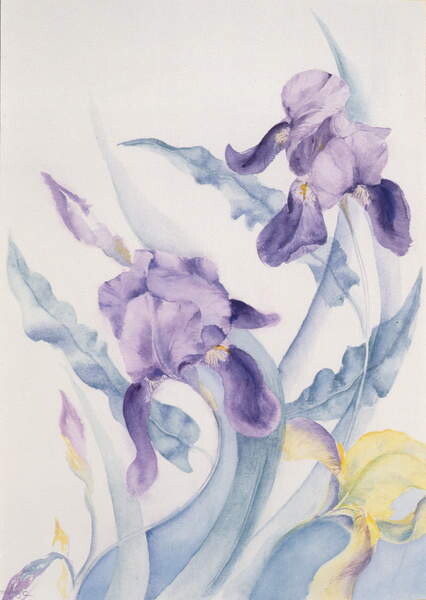 Sticker Iris, blue Mare