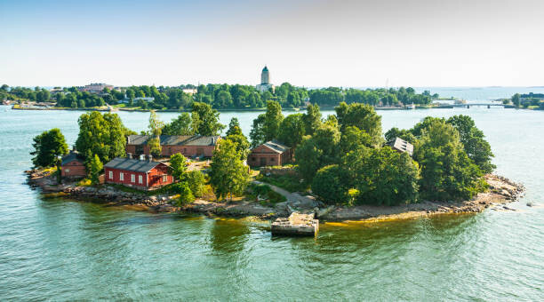 Samolepka Islands  near Helsinki in Finland