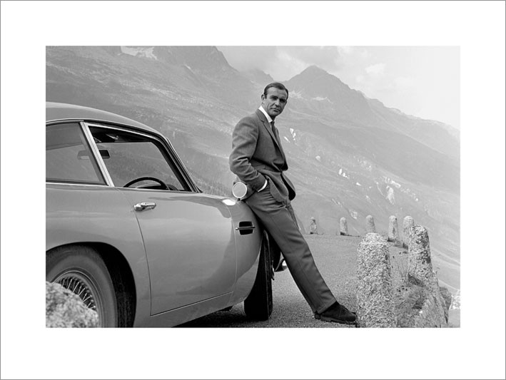 Umělecký tisk James Bond 007 - Aston Martin
