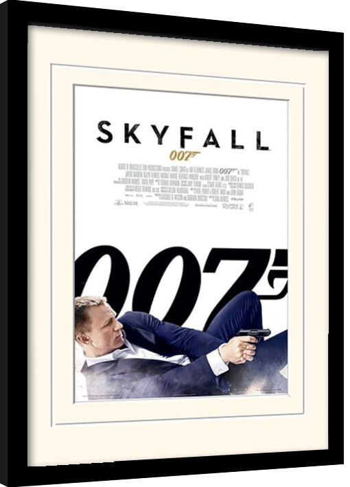 Gerahmte Poster James Bond - Skyfall