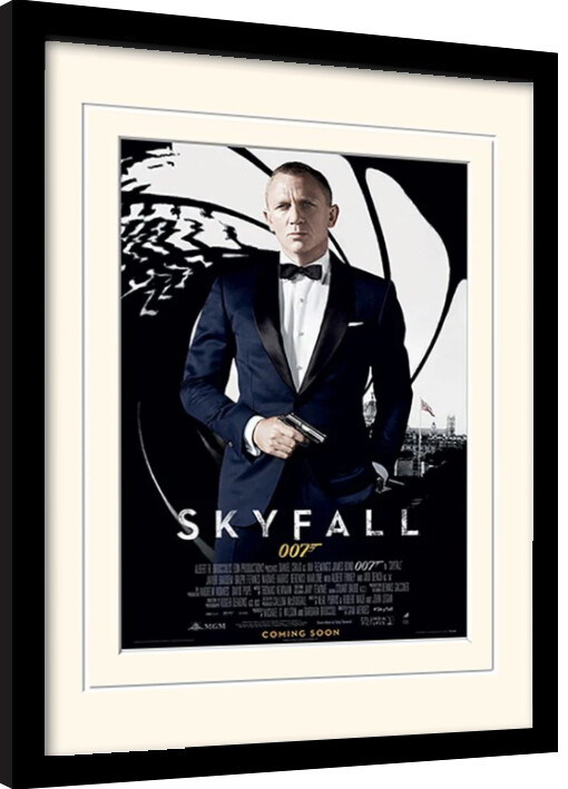 Zarámovaný plakát James Bond - Skyfall