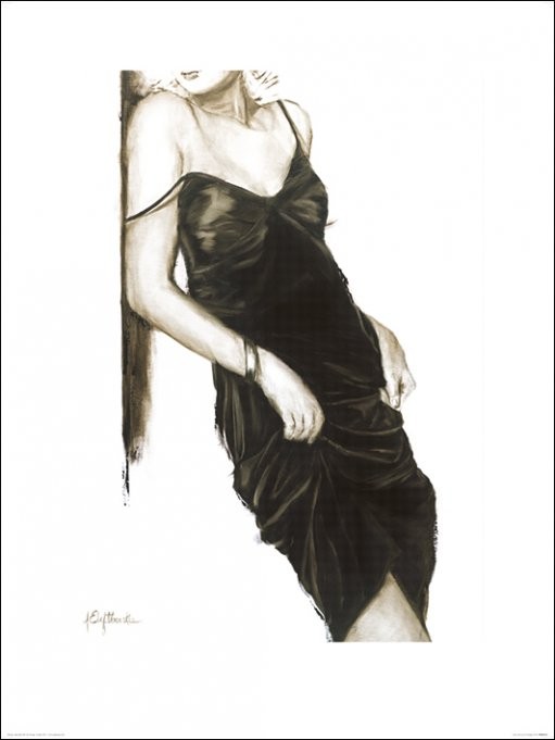 Umělecký tisk Janel Eleftherakis - Little Black Dress I