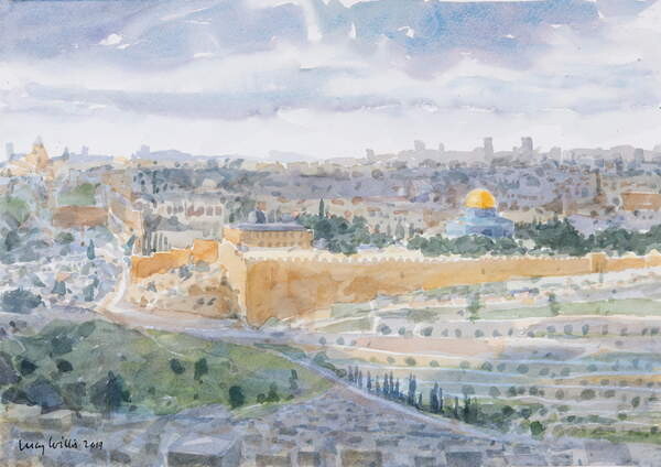 Samolepka Jerusalem from The Mount Of Olives, 2019